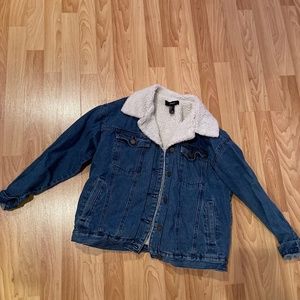 Sherpa lined denim jacket
